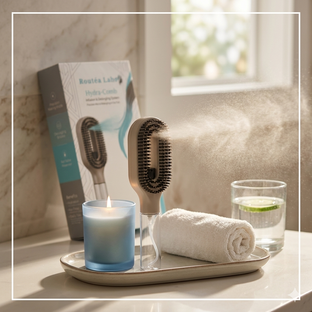 Tangle-Free Hairbrush Spray Combo