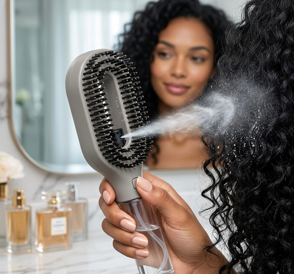 Tangle-Free Hairbrush Spray Combo