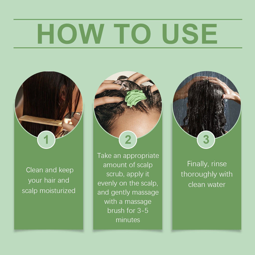 How to use Rosemary Scalp Facial Scrub Soothing Scalp Moisturizing Cool: clean, apply scrub, rinse thoroughly.