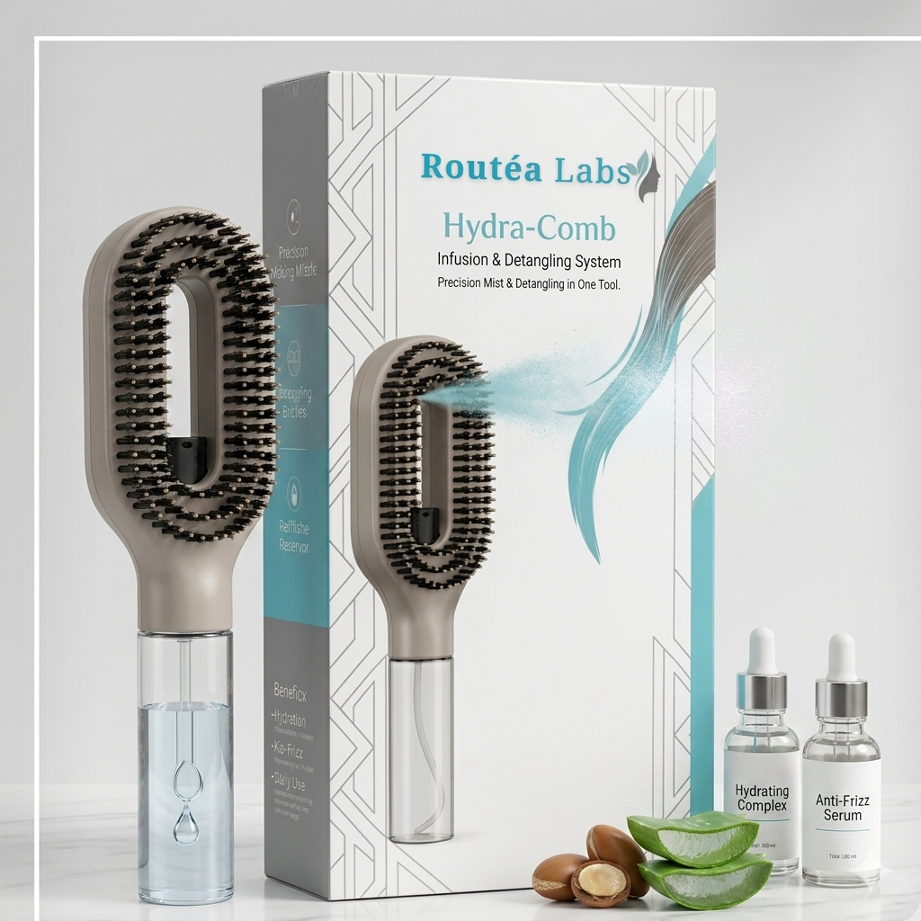 Tangle-Free Hairbrush Spray Combo