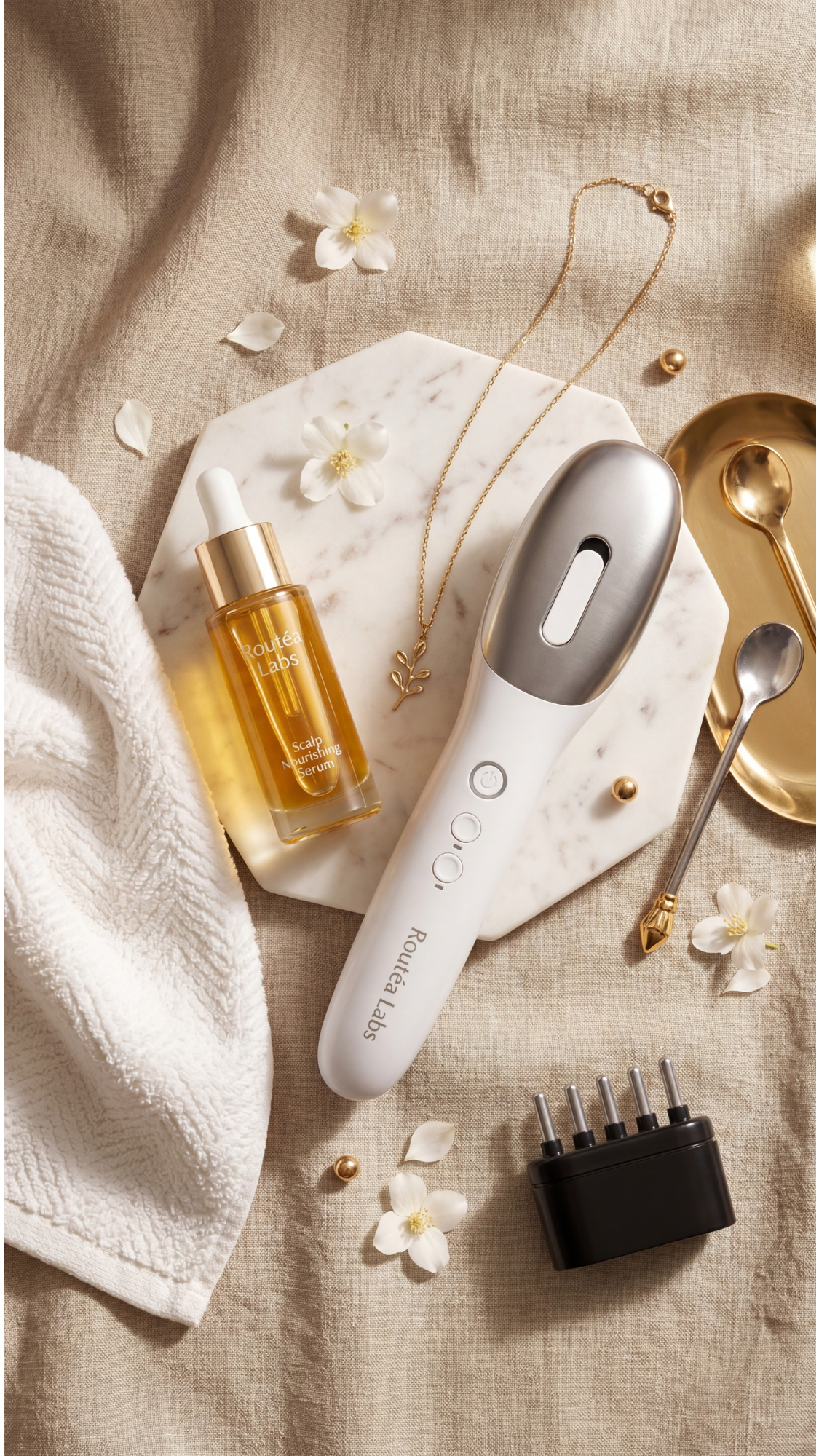 3 in 1 EMS Hair Growth Massage Comb with Hair Oil Dispenser Red Blue Light AntiHair Loss High Frequency Vibration Scalp Massager