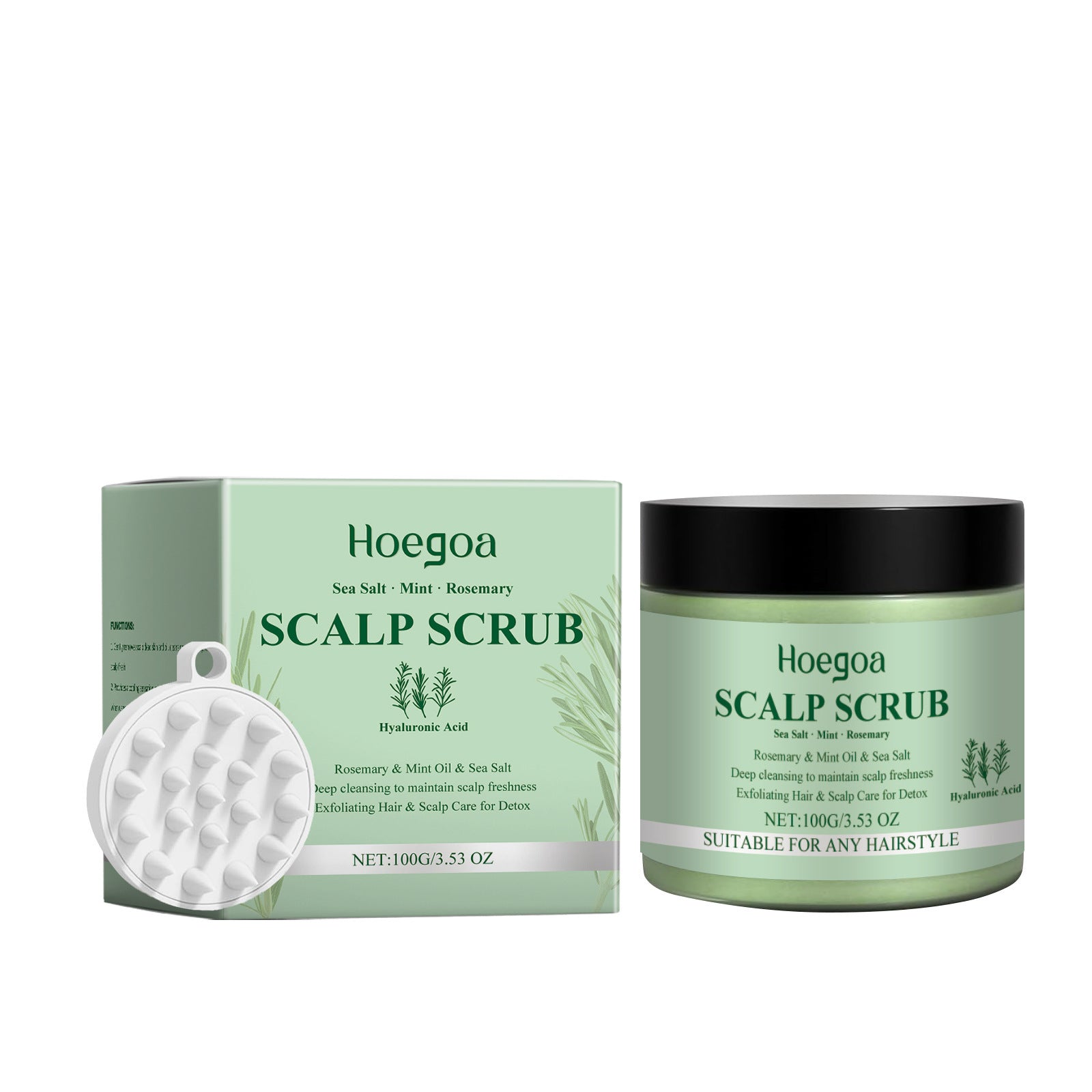 Rosemary Scalp Facial Scrub Soothing Scalp Moisturizing Cool